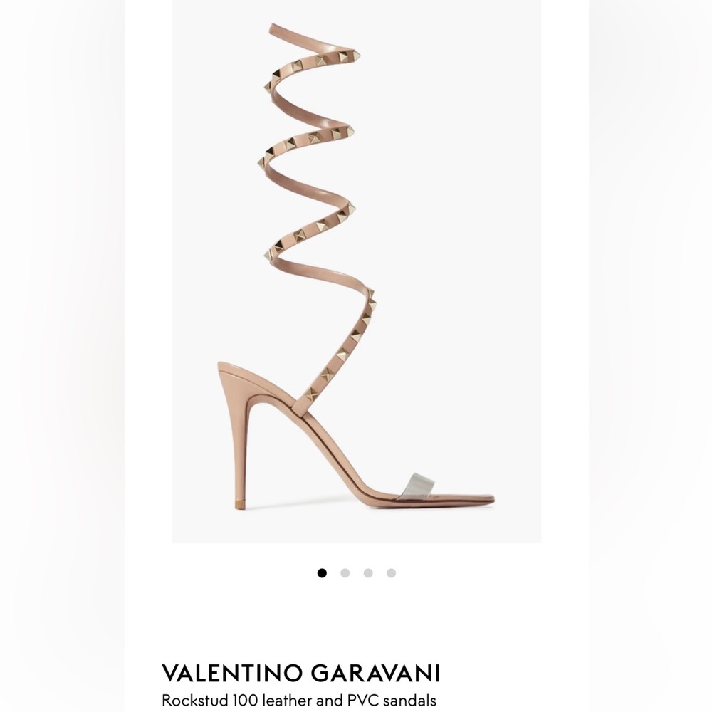 Valentino Studded Wrap-Around Heels